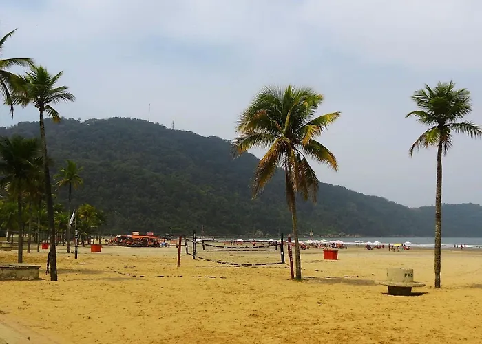 113 Canto Do Forte - 1Dorm - 200 M Da Praia E 20M Dos Bares E Restaurantes - Estacionamento Gratuito E Wi Fi , Tv A Cabo